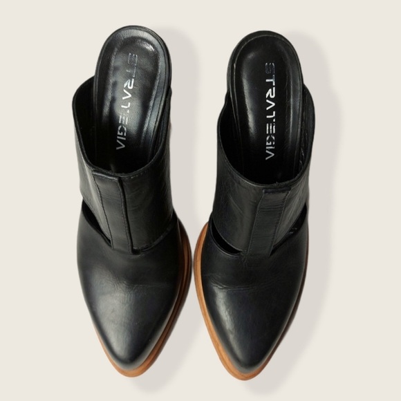 Strategia Chunky Black Italian Leather - Picture 3 of 7